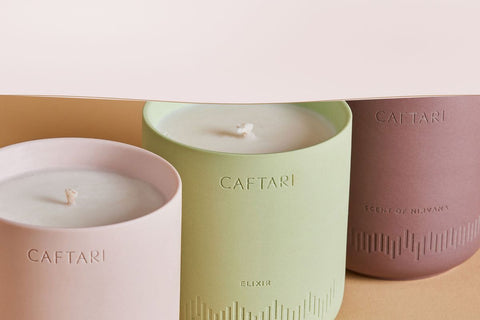 Caftari luxury scented candle trio