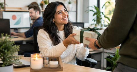 Does gifting a candle set improve employee retention?