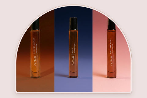 Caftari perfume oil rollerballs for scent longevity comparison
