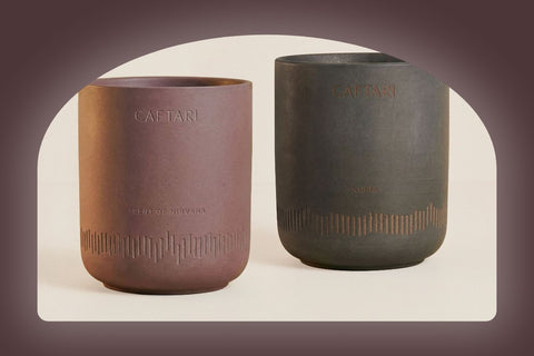 Caftari Nidra and Scent of Nirvana candles for an evening ritual