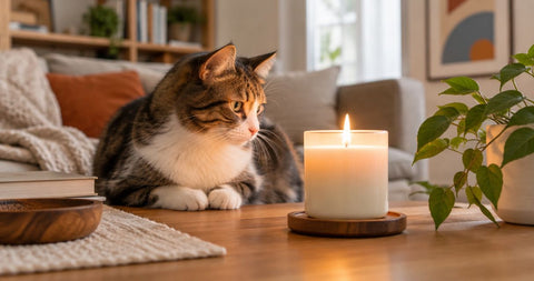 Can you burn a candle safely around cats?