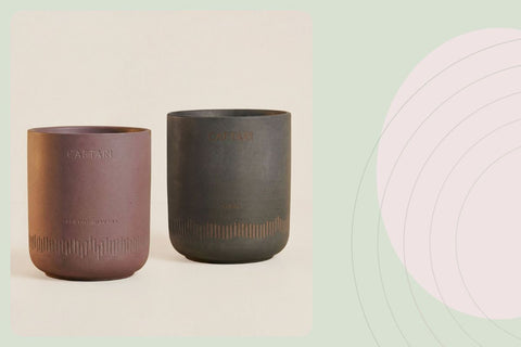 Caftari Nidra and Scent of Nirvana wellness candle set