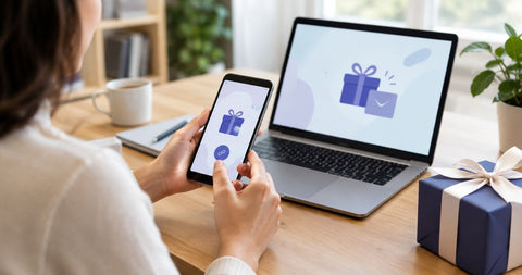 Can personalized corporate gifts include e-gift delivery links?
