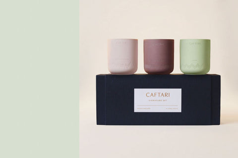 Caftari Signature Gift Set styled as a teacher gift