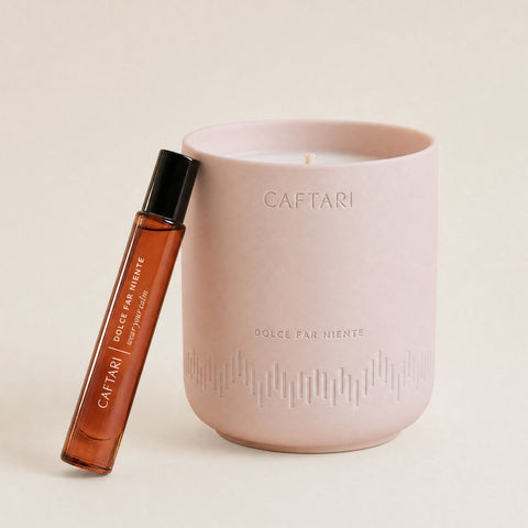 Dolce Far Niente Rollerball + Candle Bundle